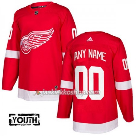Lapsille NHL Detroit Red Wings Custom Adidas 2017-2018 Punainen Authentic